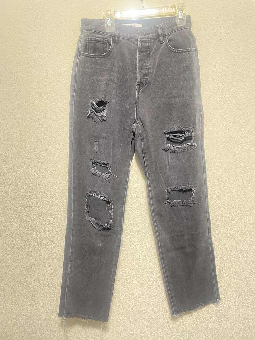 PacSun High Rise Straight Leg Distressed Jeans Size 25